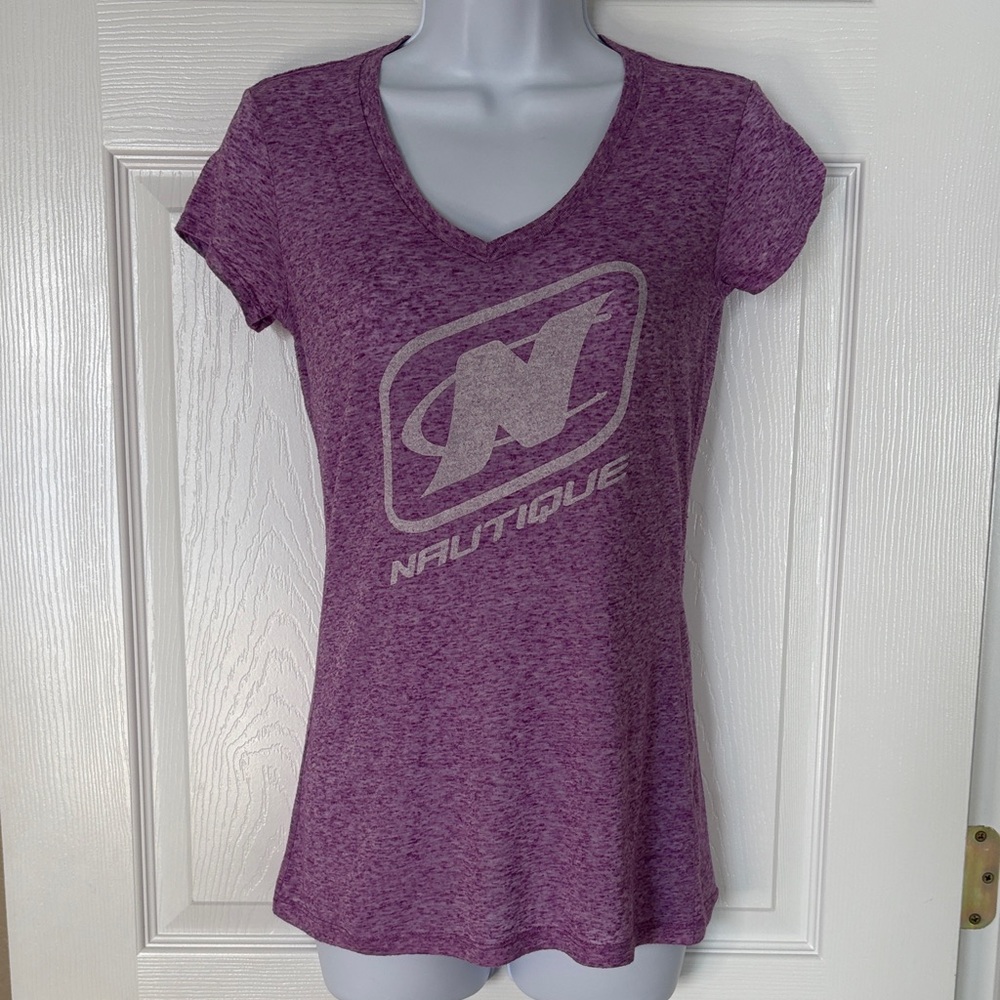 Nautique Boats Women's Purple V-Neck Top Size Small